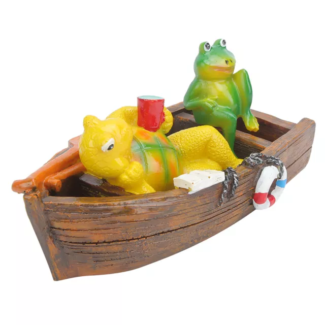 Cute Resin Garden Pond Floating Tortoise& Decoration Fish Tank Ornament C FR