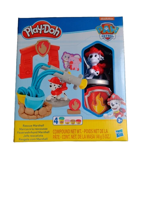 PAW PATROL PLAY-DOH Set Nickelodeon Rescue Marshall Fireman Dog Playdoh