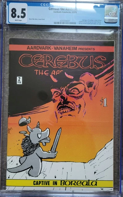 Cerebus the Aardvark #2 1978 CGC 8.5  2nd Appearance Cerebus Aardvark-Vanaheim