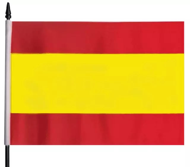 Spain Federal Hand Flag (9" x 6")