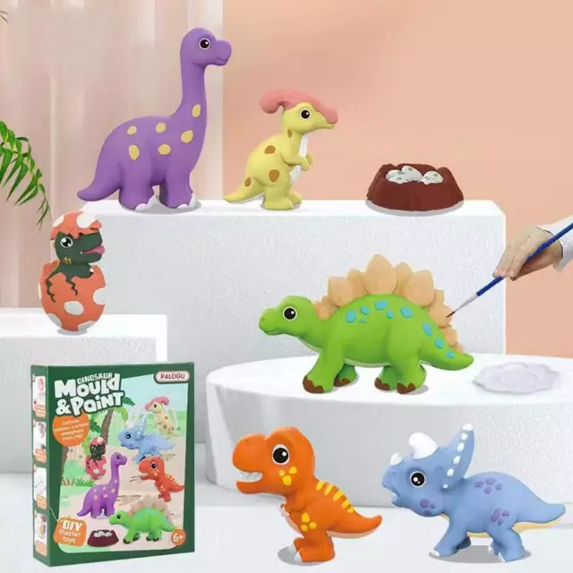 Paint Your Own Figurines Set Kit Crafts Art Toy Set Kid Plaster Painting Kit DIY