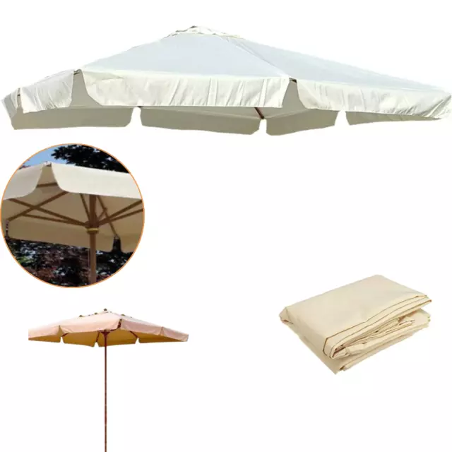 Toile Rechange Parasol pour Jardin Top 2x3 3x3 3x4 Ø300 Centré 235 G/ Mq