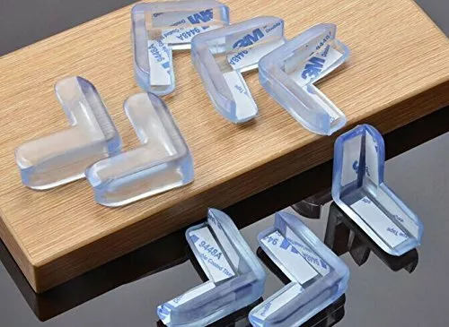 4/8 Clear Rubber Furniture Corner Edge Table Cushion Guard Protector Baby Safety