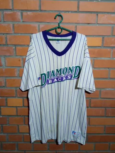 Maglietta Diamondbacks RARA Vintage Baseball 1998 Russel USA da uomo taglia 2XL