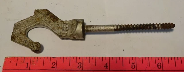 ** ANTIQUE - CAST IRON - Eastlake - Victorian CEILING HOOK for CHANDELIER light