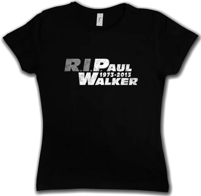 RIP PAUL WALKER WOMAN T-SHIRT The Fast 1973 – 2013 and the Brian Furious Racing