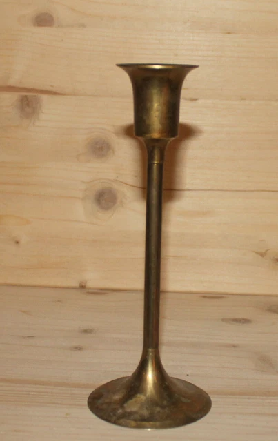 ANCIEN BOUGEOIR À Main XIXème Rat de Cave en Bronze Ciselé orné d'une