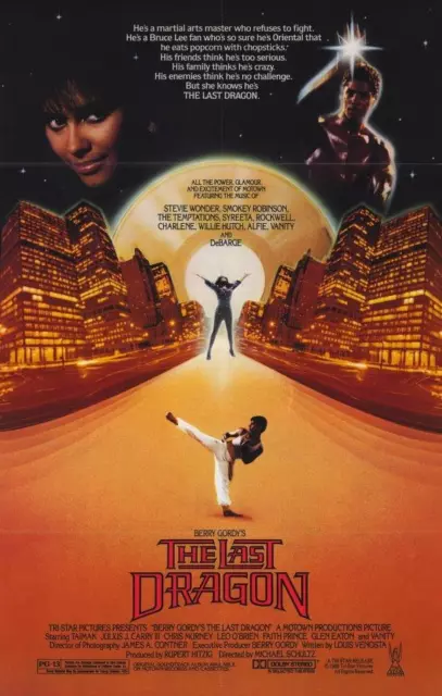 THE LAST DRAGON Movie POSTER 11 x 17 Taimak, Vanity, Christopher Murney, A