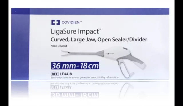 Covidien LigaSure Impact™ LF4418Curved, Large Jaw, Open Sealer/Divider