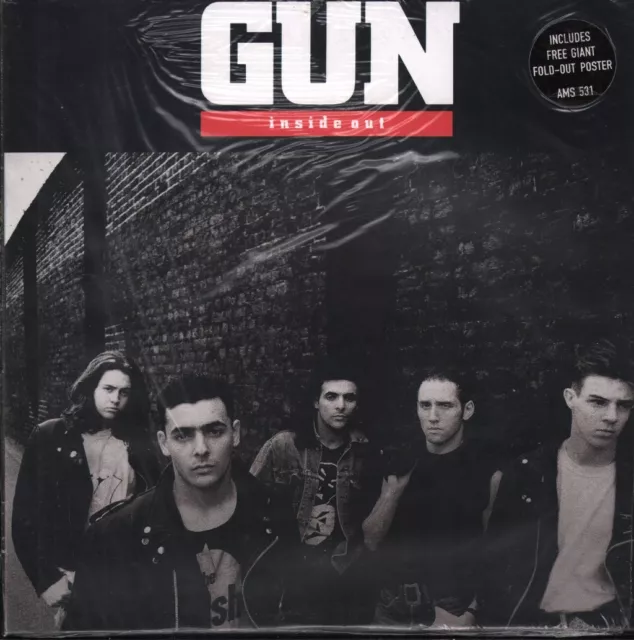 Gun (90's Group) Inside Out 7" vinyl UK A&m With large poster and pic sleeve
