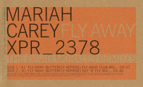 Mariah Carey - Fly Away (Butterfly Reprise) (12", Promo) 2