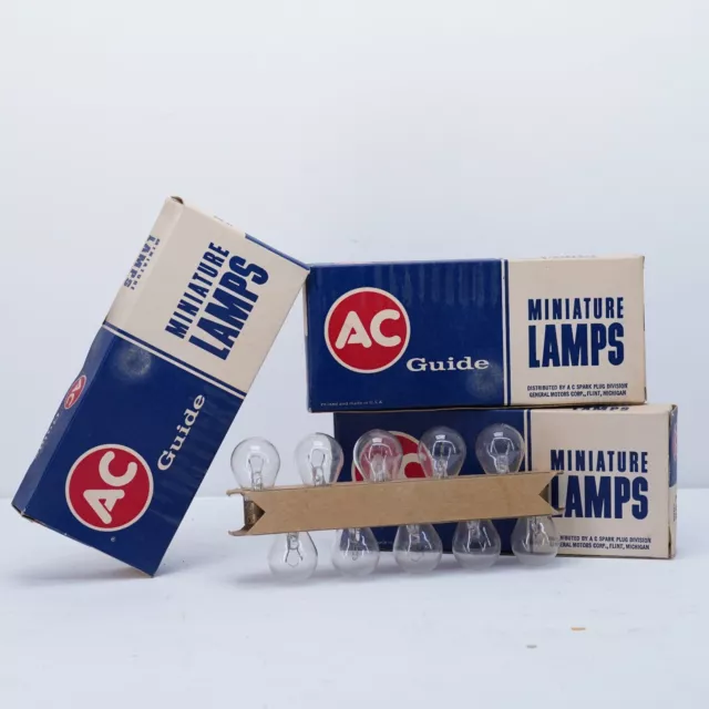 30 NOS Vintage AC Guide Miniature L93 Lamp Light Bulbs New Old Stock