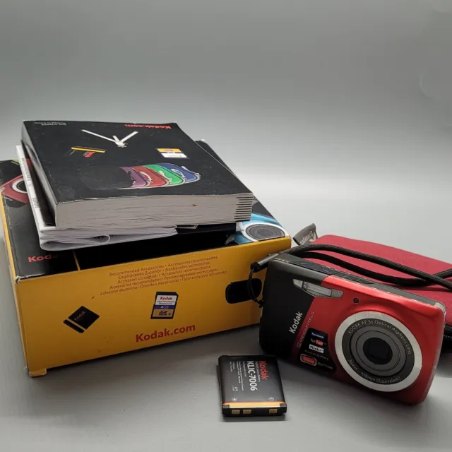 Kodak EasyShare M530 12.0MP Compact Digital Camera Red Tested