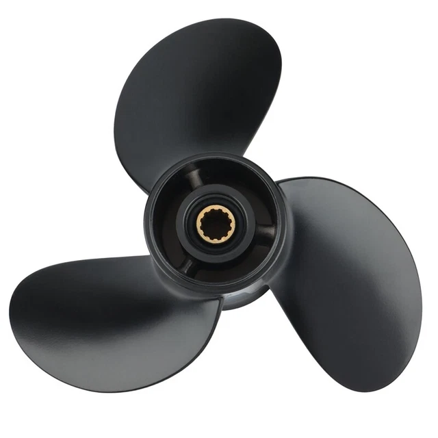 thumbnail image 2 of OUTBOARD PROPELLER FOR Tohatsu 8Hp 9.9Hp 8.5x9 Boat Ship Screw 3 Blade 2 of 10