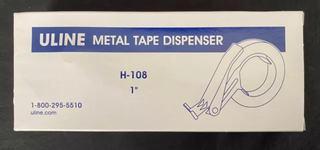 Uline H-108 1" Metal Strapping Tape Dispenser for Fiber / Filament Tapes