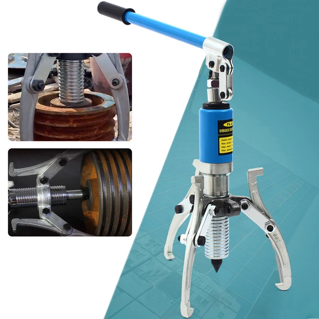 3in1 Hydraulic Gear Puller Pumps Oil Tube 3 Jaws Drawing Machine 5T 10T Opt US