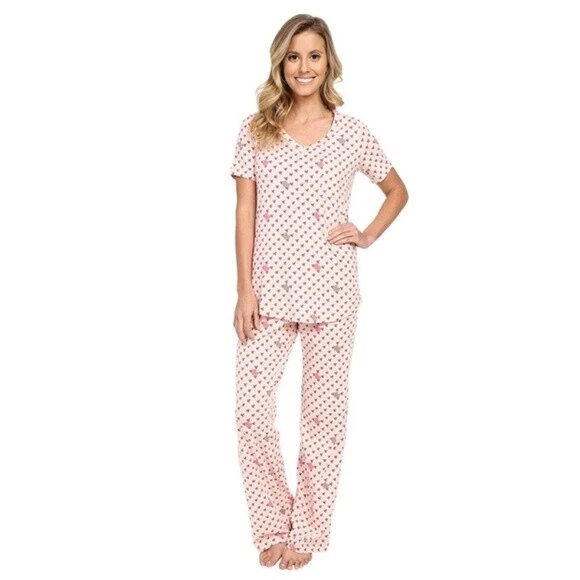 Vera Bradley Blush Hearts 2pc - PAJAMA SET XS (0/2) New & Sealed $58