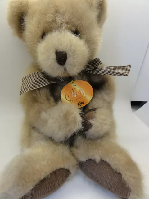 Russ Vintage Adorable Golden Brown Teddy Bear Plush 1995 Soft Classics