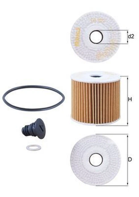 Filtre à Huile MAHLE OX 157D Pour DEUTZ - Diamètre 83 Mm