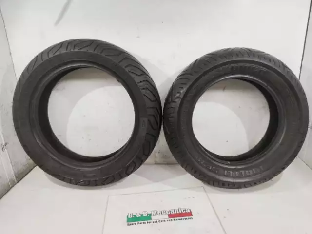 Pair Tyres Almost New Pirelli Michelin 10''& 12'' Aprilia Habana 50 125 DOT302