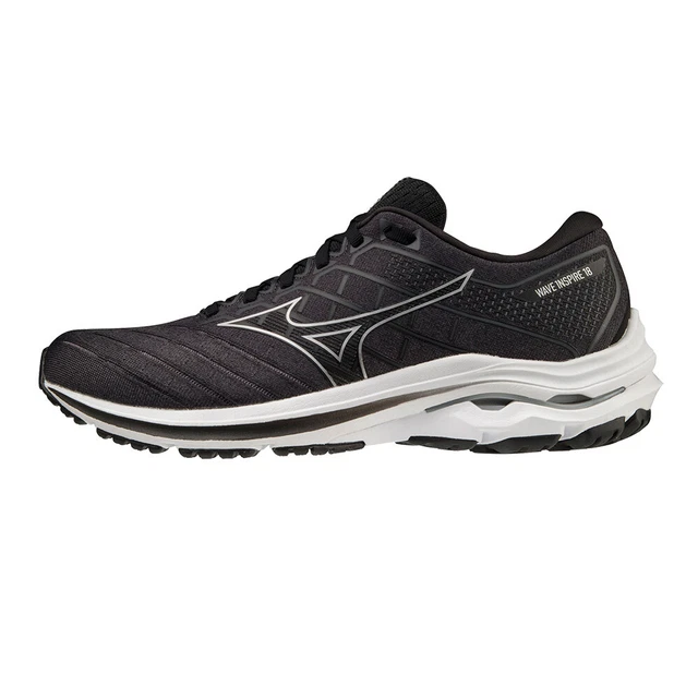 Mizuno Mens Wave Inspire 18 Running Shoes Trainers Sneakers Black Sports