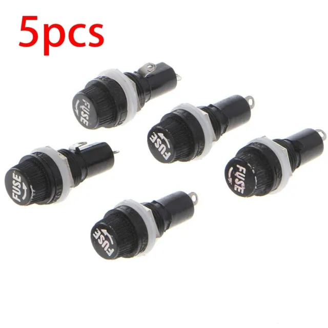 Reliable For 5x20mm Panel Mount Fuse Holder with Solder Tag Terminals 5 Pack