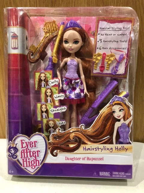 HAIR STYLING HOLLY DAUGHTER OF RAPUNZEL Ever After High New (Creased Box)