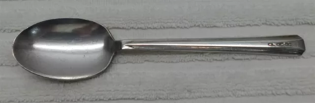 PRR Pennsylvania Railroad Tea Spoon in the Broadway Pattern top Marked PRR bx