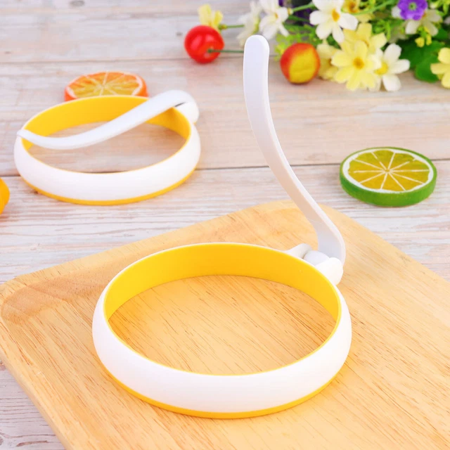 2 Pcs Eierformen Aus Silikon Eierformer Für Bratpfanne Eierring