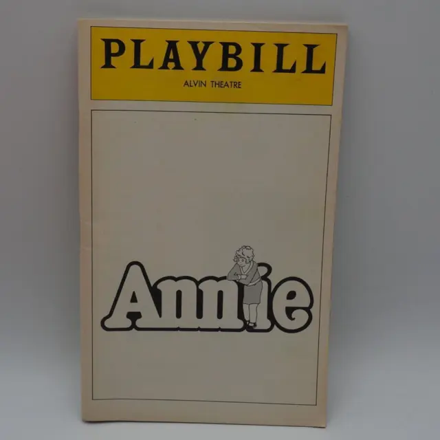 Vintage Playbill Annie Alvin Theater Dezember 1978