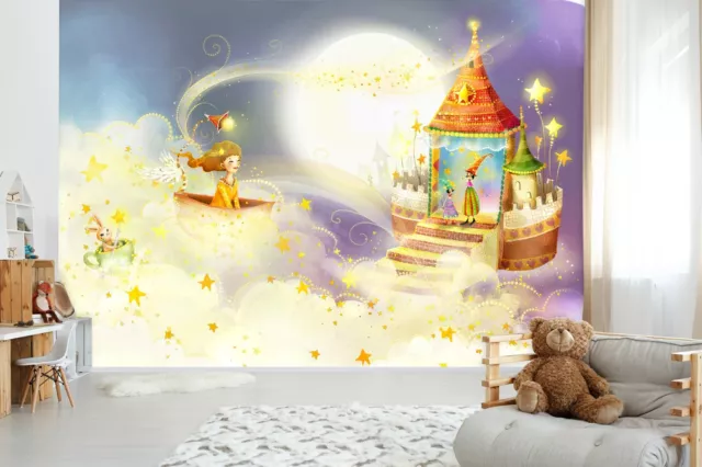 3D Castle Moon 7830 Wallpaper Mural Wall Print Wall Wallpaper Murals US Coco 2