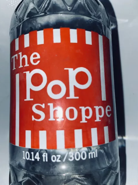 Collectible THE POP SHOPPE Vintage glass soda bottle Uneven Wording Nice! 3