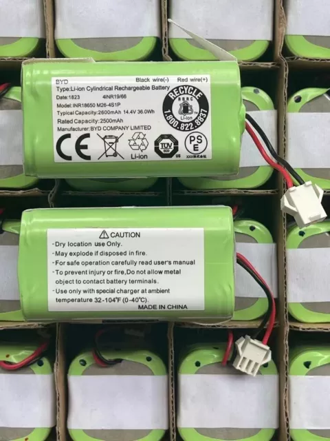 1pcs New Battery INR I8650 M26-4S1P 4INR19/66 14.4V 36.0wH 2500mAh