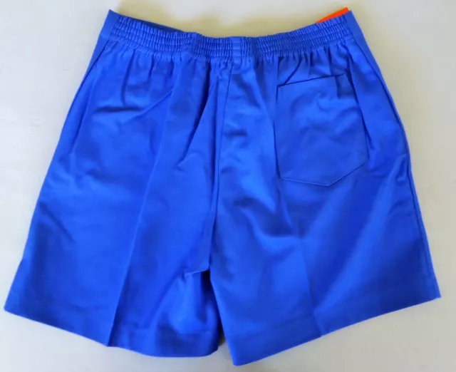 Boys School Uniform Zip Shorts Pants Royal Blue Raylex Size 14 NWT 3