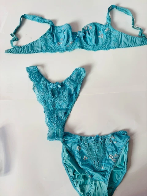 Soutien-gorge Chantelle 85B (70) Vert Sapin - Balconnet Rembourré - Parfait état - Bas Offert