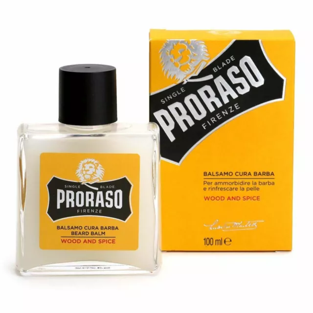 Proraso After Shave Balm Wood And Spice 100ml  Mediterranean (SAME DAY POSTAGE)