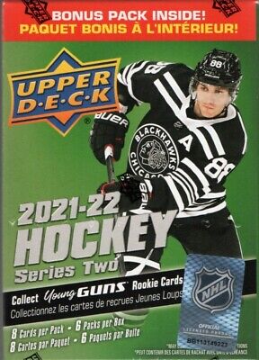2021-22 Upper Deck Hockey Series Two NHL Trading Cards Blaster Box