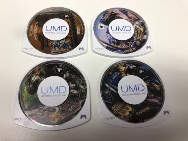 USED PSP Monster Hunter Portable 1st 2nd 2nd G 3rd set Game Cartridge Only