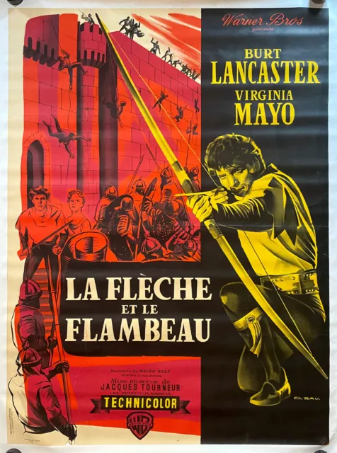 Lot d'affiches de cinéma anciennes entoilées, lithos, de 1940 à 70