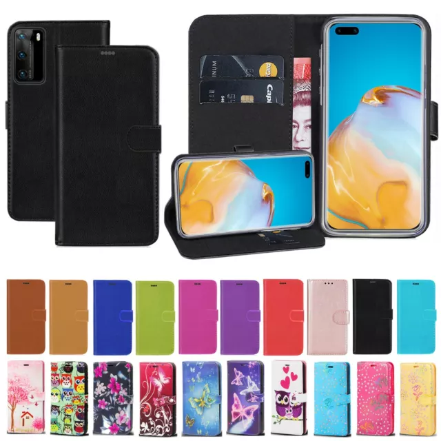 Case Luxury For Huawei P30 P40 Lite P Smart 2019 Leather Flip Wallet Stand Cover