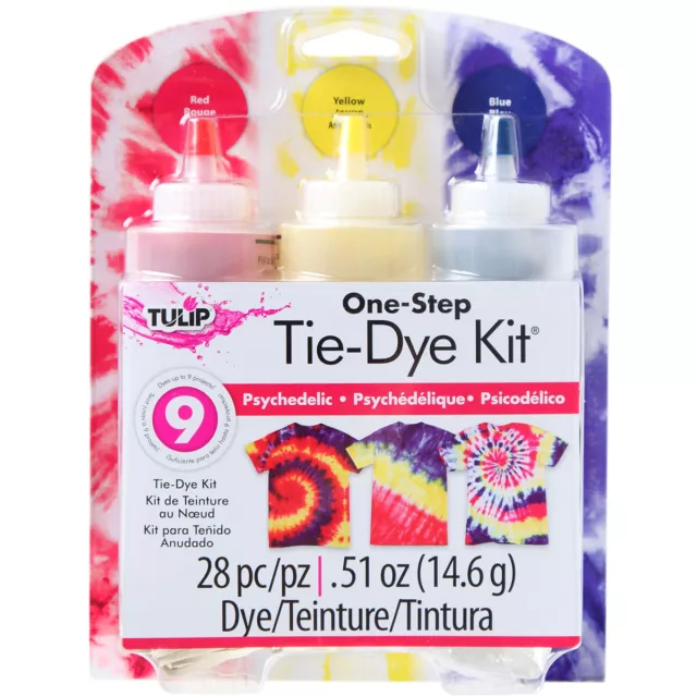 2 Pack Tulip One-Step Tie-Dye Kit-Psychedelic 31672
