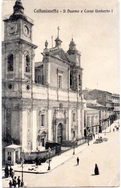 Caltanissetta -Il Duomo E Corso Umberto I