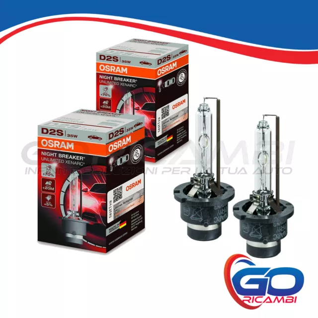 Coppia Di Lampade Osram Night Breaker Unlimited Xenarc Xenon 85V 35W D2S