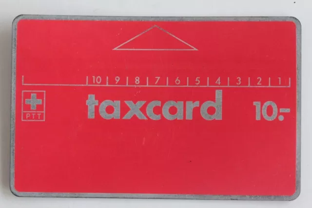 1982 (60826) L&G Taxcard 10 PTT Switzerland C0 192 011