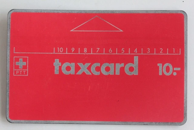 1982 (60826) L&G Taxcard 10 PTT Switzerland C0 192 011