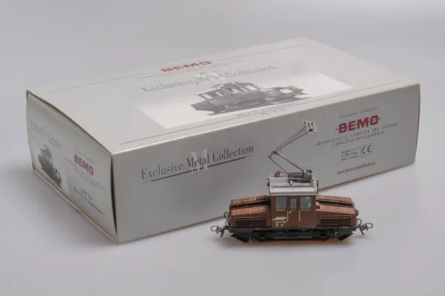 H0m Bemo Metal Collection Vitrinenmodell Ellok der Rhätischen Bahn Ge 2/2 in OVP