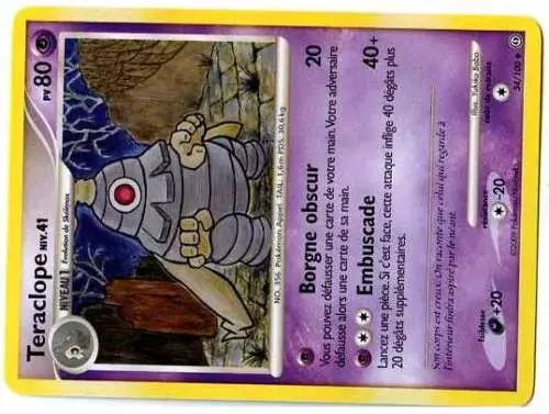 Pokemon Tempete Unco N°  34/100 Teraclope