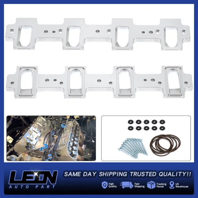 For LS Intake Manifold Cathedral 92mm 102mm Port Cylinder Head to Rectangle Port