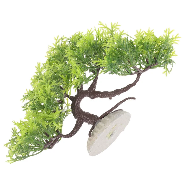 Fish Tank Landscaping Tree Plastic Plants Aquarium Bonsai Supplies