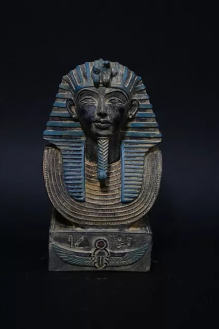 RARE ANCIENT EGYPTIAN ANTIQUITIES EGYPTIAN Statue Of Head King Tutankhamun BC